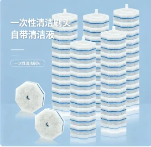Disposable Eco Friendly Wall Mounted Bathroom Kit Handheld ABS Handle with Mass Produced Sponges Scouring Pads Toilet Cleaning
