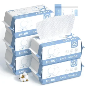 Disposable Face Towels Ultra Soft Thick Facial Cloths for Sensitive Skin