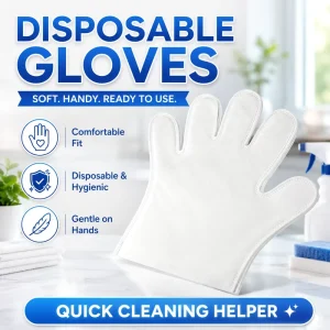 Disposable Household Cleaning Hand Wipes Gloves Nonwoven Dust Mittens for Furniture Car Interior and Pet Hair Removal