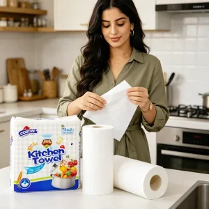 Disposable Kitchen Paper Towels Thick Absorbent Oil Water for Cooking Commercial Restaurant Kitchen Paper Towels Bulk Pack