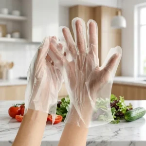 Disposable LDPE Gloves Food Grade Transparent Plastic Gloves for Restaurant Catering Food Service