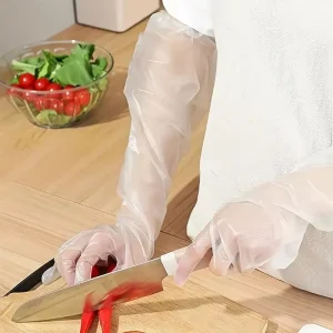 Disposable Long Multifunctional Household Kitchen Cleaning Waterproof Plastic Gloves