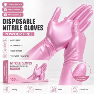Disposable Nitrile Gloves Food Grade Powder Free for Kitchen Food Processing Catering Latex Free Silicone Free OEM