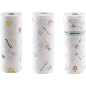 Disposable Non Woven Dish Towels Square Kitchen Cleaning Cloth Wipes Paper Spunlace Cleaning Cloth