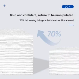 Disposable Nonwoven Pearl Pattern Extra Thick Pull Out Soft Facial Cleansing Wipes for Baby Makeup Removal