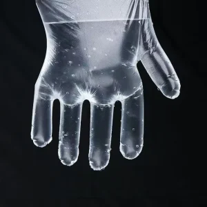 Disposable PE Gloves Transparent Polythene Food Grade Waterproof for Household and Kitchen Use