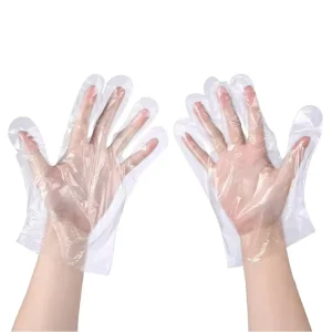 Disposable PE Waterproof Transparent Gloves for Home Use Cleaning Personal Care