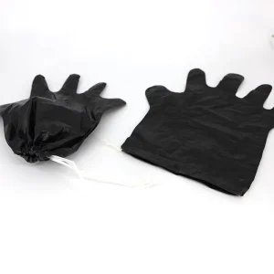 Disposable Plastic Dog Poop Household Gloves Black Color