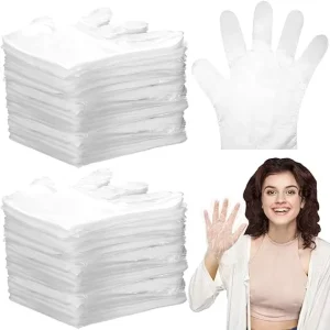 Disposable Plastic Gloves One Size Fits Most