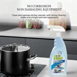 Disposable Powerful Eco Friendly Kitchen Cleaning Agent Heavy Oil Degreasing Liquid Spray for Range Hood Stain Remover