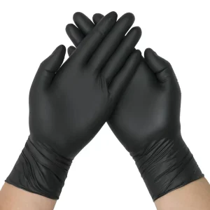 Disposable Puncture Resistant Salon Beauty White Nitrile Gloves Powder Free High Elasticity Food Grade for Pcs Box