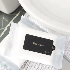 Disposable Small Packing Spunlace Wet Wipes Pure Baby Cleansing Wipes