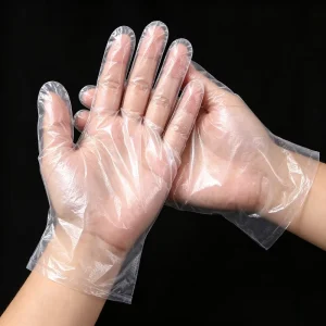 Disposable TPE Gloves Food Grade Elastic Waterproof Gloves Kitchen Household Cleaning Use