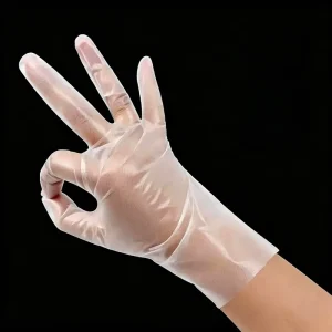 Disposable TPE Gloves for Food Handling Clear Food Safe Stretchable Gloves for Restaurant Bakery Home Use
