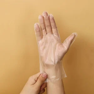 Disposable Thick Waterproof & Powder-Free Food Grade 100 Pcs/Box TPE Gloves for Kitchen Household Winter Use