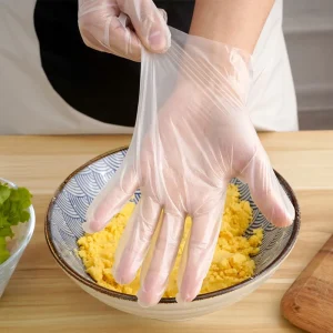 Disposable Tpe Household Hand Gloves Transparent TEP Gloves High quality Food Grade Gloves for Sushi