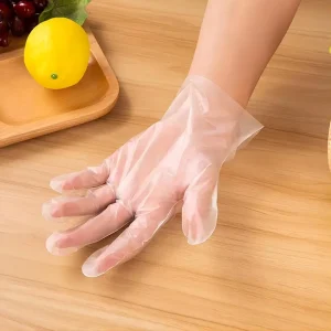 Disposable Transparent Household Working 1.2g TPE Waterproof Food Gloves Kitchen