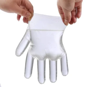 Disposable Transparent PE Plastic Gloves Food Grade for Catering Baking Beauty Household
