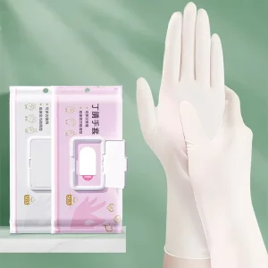 Disposable Waterproof White pink Nitrile Gloves Kitchen Gloves Disposable Oil Proof Cleaning Gloves for Housework