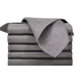 Disposable Woven Microfiber Kitchen Towel Magic Cloths Custom Glass Cleaning Rags Thick Soft Absorbent Mirror Wipes