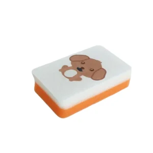 Dog Print Heavy-duty Soft Kitchen Cleaning Sponge Scouring Pad for Dish Tableware