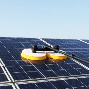 Double Brush Solar Panel Cleaning Robot Automatic PV Panel Cleaner Machine Rooftop & Ground Panel Cleaning Water-fed Solar Brush