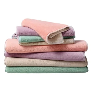 Double Side Lint Free Kitchen Dishcloths Microfiber Towel Super Absorbent Cleaning Cloths Rags Kitchen Dish Cloths