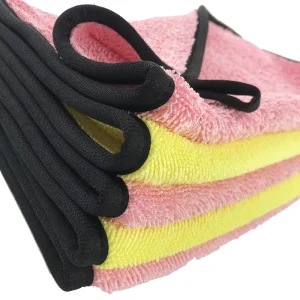 Double Side Thickened 800gsm Water Absorption With Hooks No scratch Kitchen Dish Car Twisted Cleaning Towel