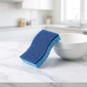 Double Sided Eco friendly Kitchen Cellulose High Water Absorption Household Cleaning Cloth Scouring Pads Dishwashing Sponge