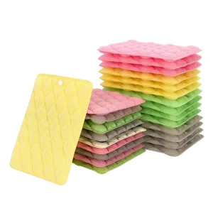 Double Sided Thickened Scouring Pad Microfiber and Seersucker Dishwashing Cloth with Sponge for Pot Pan Kitchen Cleaning