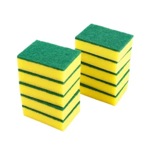 Double sided Sponge Scrubbing & Decontamination Scouring Dishcloth Pads Rags Kitchen Use