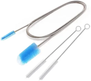 Drain Brush Nylon Cleaner Double Ended Elastic Hose Drain Pipe Sink Cleaning Brush