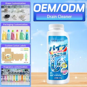 Drain Cleaner Powder Quick Dissolve Hair Grease Clog Remover Household Cleaning Products for Bathroom Sewer Pipeline Dredging