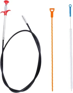Drain Unblocker Spiral Drainage Spiral Drain Cleaning Pliers Claw Clamp Cleaning Brush Snake Shower Hose 3 Pack