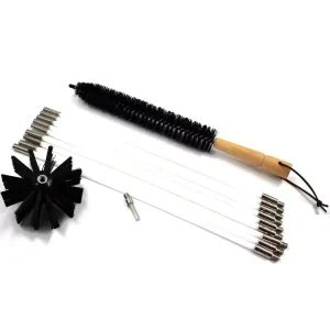 Dryer Vent Duct Brush Cleaning Kit Chimney Cleaning Kit Lint Remover Working with Drill 9pcs Rods