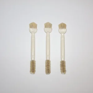 Dual Ended Natural Bristle Bottle Cap Cleaning Brush Plastic Handle Gap Cleaner Household Small Cleaning Brush