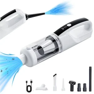 Dual Power Supply Mini Wireless Handheld Portable Vacuum Cleaner for Car Household Hotel Garage Use Air Blowing 1 Year Warranty