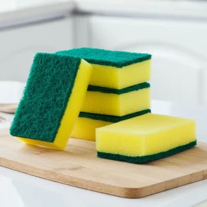 Dual-Sided Square Sponge Dishwashing Sponge Absorbent Scouring Pad for Pot Kitchenware Cleaning Made From Foaming Material