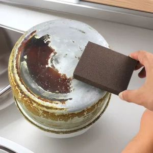 Dual Sided Strong Kitchen Eraser Sponge Emery Sponge for Magic Wipe Pot and Stain Removal