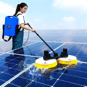 Dual Use Rotary Brush Head Telescopic Cleaning Tools Set Solar Panel with Spare Parts and Accessories Included
