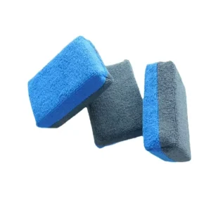 Dual Use Sustainable Microfiber Car Sponge Multifunction Thicken High Absorption Cleaning Cloth Wet Dry Efficient Scouring Pads