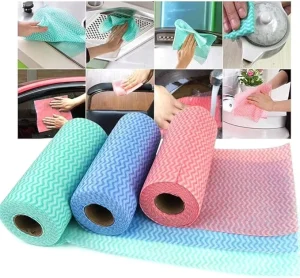 Durable Disposable Thickened Non-Woven Cleaning Cloths Multi-Purpose Kitchen Dish Paper Towels for Household Dry