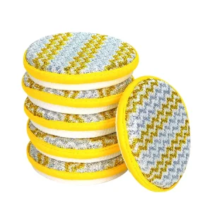 Durable Hard Scourer Pad Sponge Heavy Duty Kitchen Cleaning Scrub Sponge for Dish Washing Non Scratch Round Scouring Pad