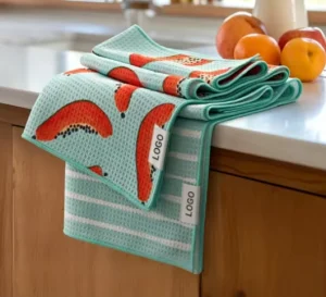 ECO Custom Printing Microfiber Waffle Kitchen Towels Sublimation Blank Dish Towels Super Absorbent Quick Dry Towels for Kitchen