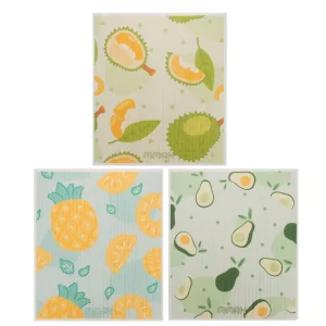 ECO Friendly Biodegradable Cellulose Wood Pulp Swedish Dish Towel Kitchen Dishcloth Soft Sponge