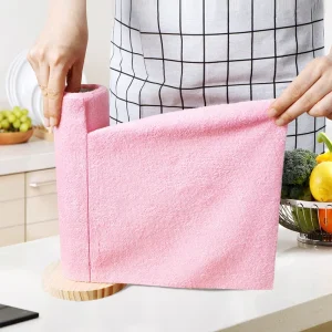 Easy Hand Tear Off Dishcloth Cleaning Towel Housework Stain Free Multi Purpose Dust Microfiber Clean Cloth for Car Kitchen Dish