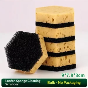 Easy to use Oil resistant Dishwashing Sponge Gadget High density Seaweed Sponge Scouring Pad Kitchen Dish brushing