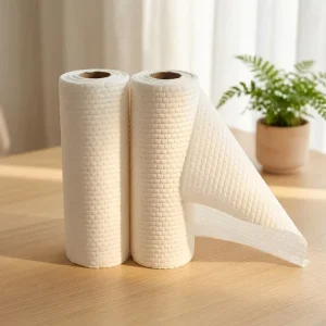 Eco Friendly 1 Ply Roll Dual Use Absorbent Non Stick Oil Kitchen Cleaning Cloth Disposable Dish Washing Thermal Usage