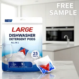 Eco Friendly 100% Plastic free 100% Plastic free 60 Count Dishwasher clear Washing Pods