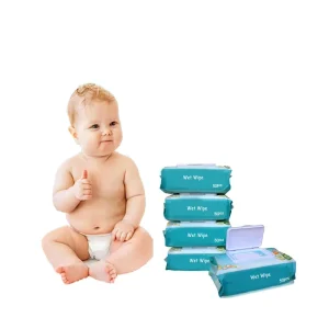 Eco-Friendly Alcohol Free Non-Woven Extra Soft Baby Wet Wipes Individually Wrapped Flushable 15cm*20cm